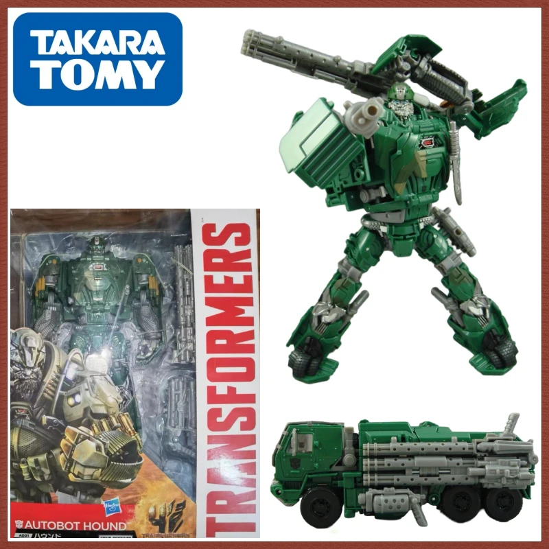 

In Stock Takara Tomy Transformers Movie 4 AOE AD Series AD-21 V Class Hound Action Figures Robot Collectible Figures Gifts