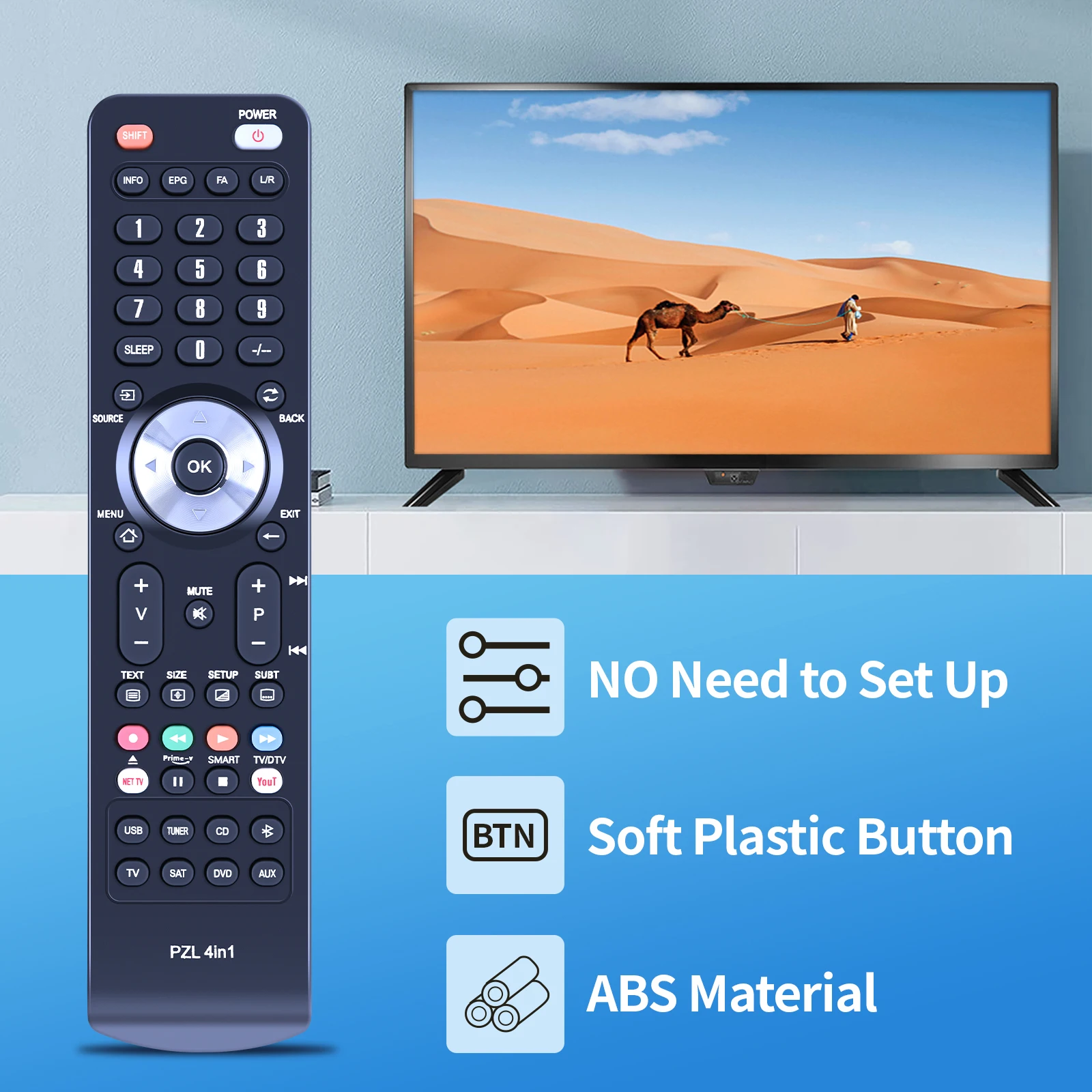 Novo trabalho de controle remoto RM-PE300 para sistema de processador AV Sony SDP-E300 SDPE300