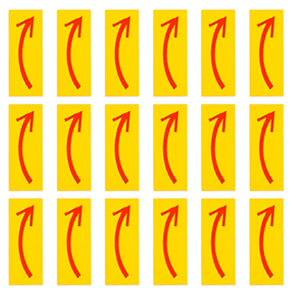 

40pcs Red Arrow Directional Sign Stickers Adhesive Road Arrows Strong Weather Resistant Floor Markers For Parking Equipment