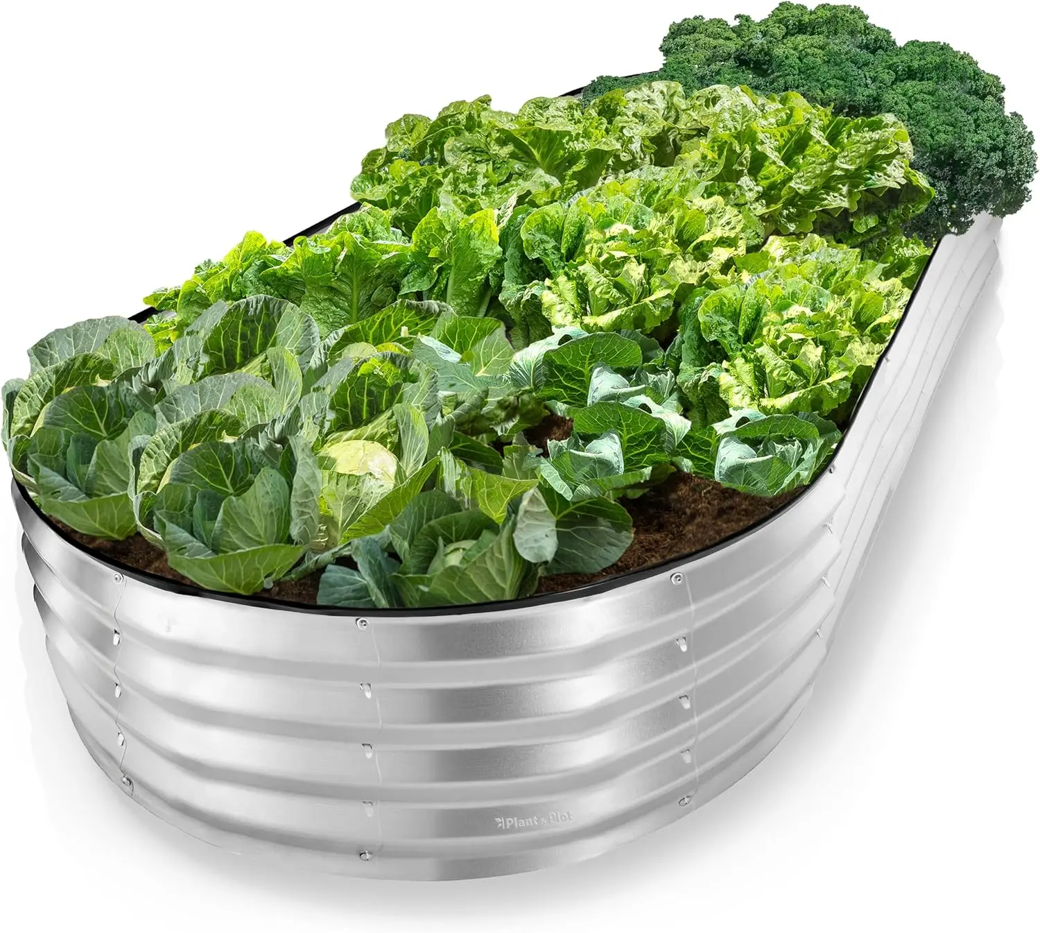 

Оцинкованные приподнятые грядки 8x4x1 футов, конструкция без использования инструментов для выращивания овощей и цветов на открытом воздухе