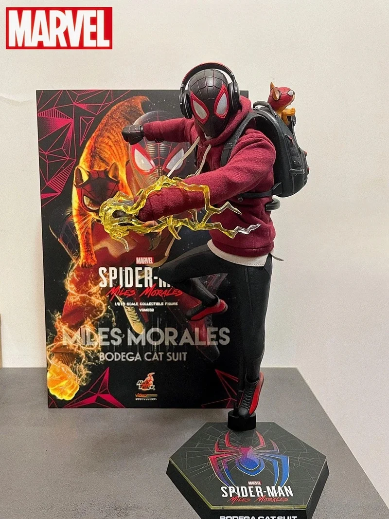 

In-stock Hottoys Original 1/6 Vgm50 Spider Man Miles Morales Bodega Cat Suit Ps5 Game Collectible Action Figure Kids Toys Gifts