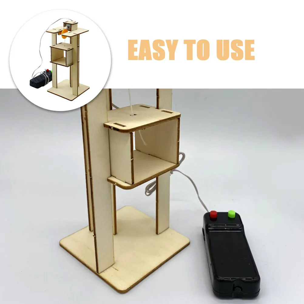 

Homemade Elevator Diy Making Kit Build Construction Toys for Kids Assemble Playthings