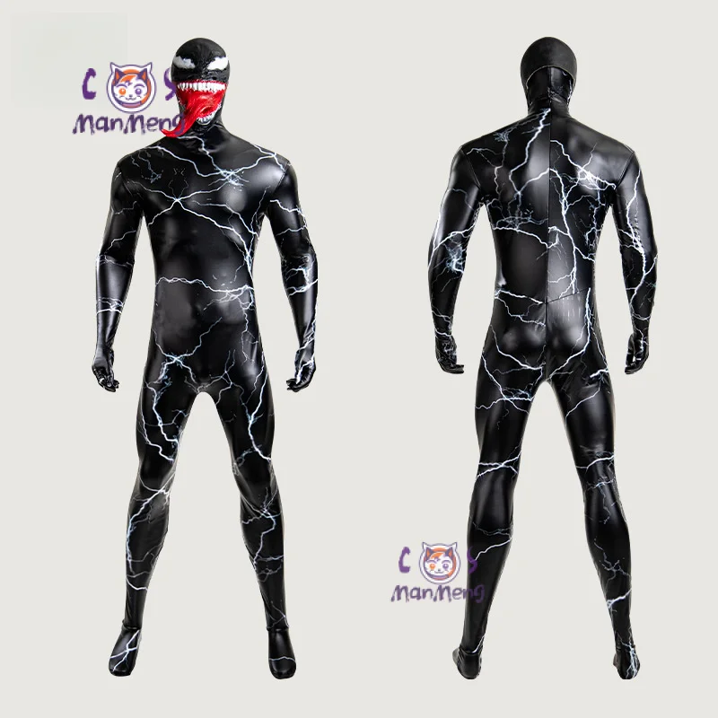 

Venom Movie male lead Cosplay Venom 3 Costume Mask high-quality jumpsuit men's disguise suit party carnival fantasy uniform