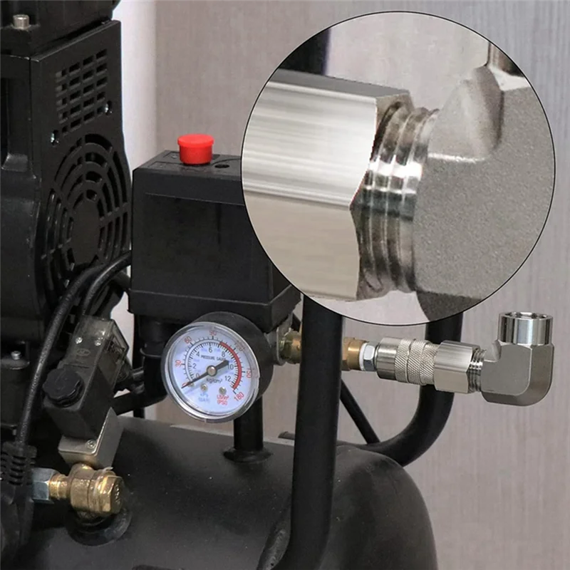 ABVJ-2PCS 90 درجة 1/4 بوصة NPT أنبوب ذكر إلى 1/4 بوصة NPT أنثى الشارع الكوع الفولاذ المقاوم للصدأ بارستوك صالح