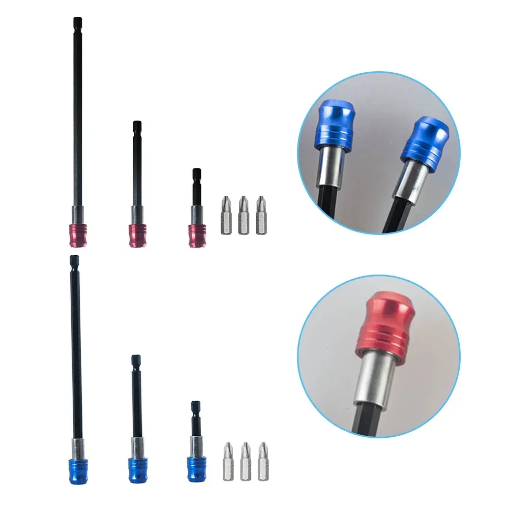 Screwdriver Drill Bit Extension Magnetic Quick Release Screwdriver Drill Bit Transfer Lever Selflocking Adapter Rod