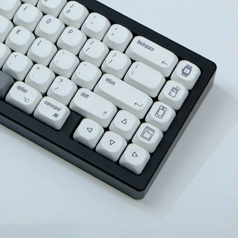 

MAC white minimalist keycap MOA/KOA highly sublimated customized mechanical keyboard cap 163 keys