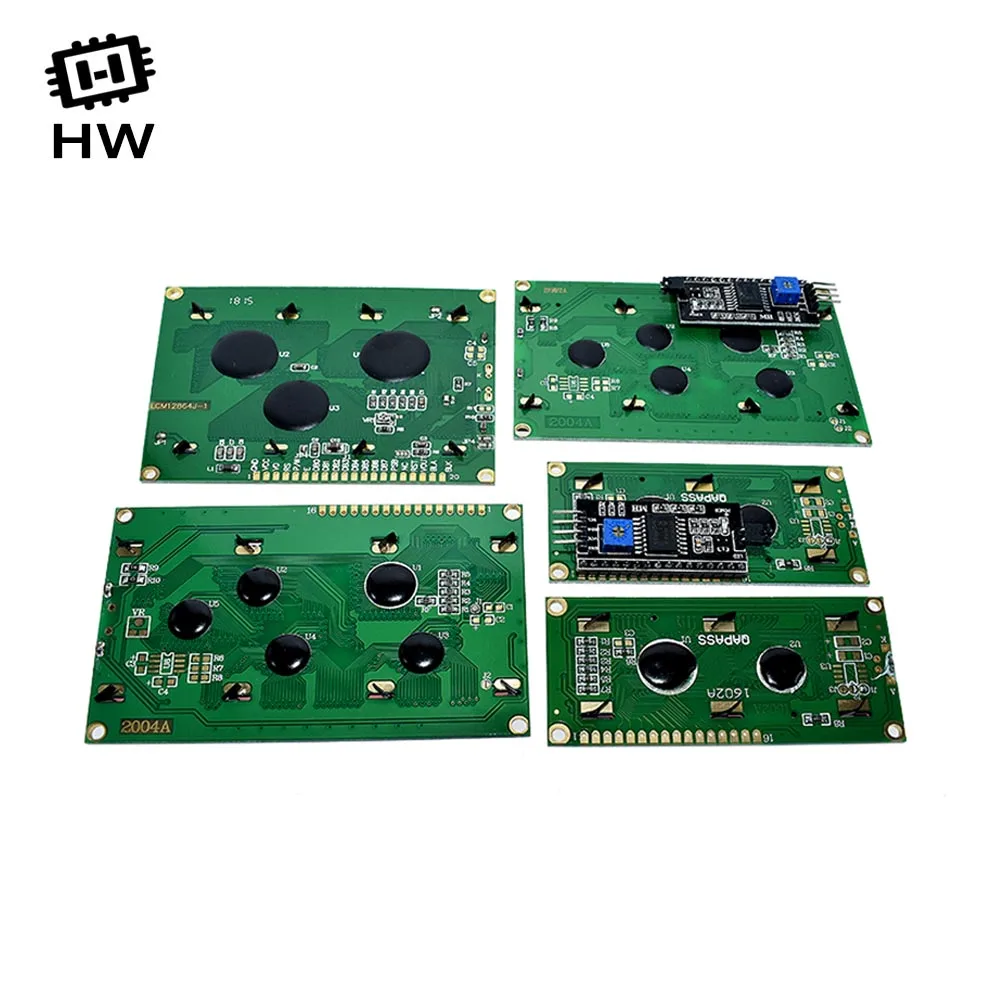 LCD1602 LCD 1602 2004 12864 Module Blue Green Screen 16x2 20X4 Character LCD Display Module HD44780 Controller Blue Black Light