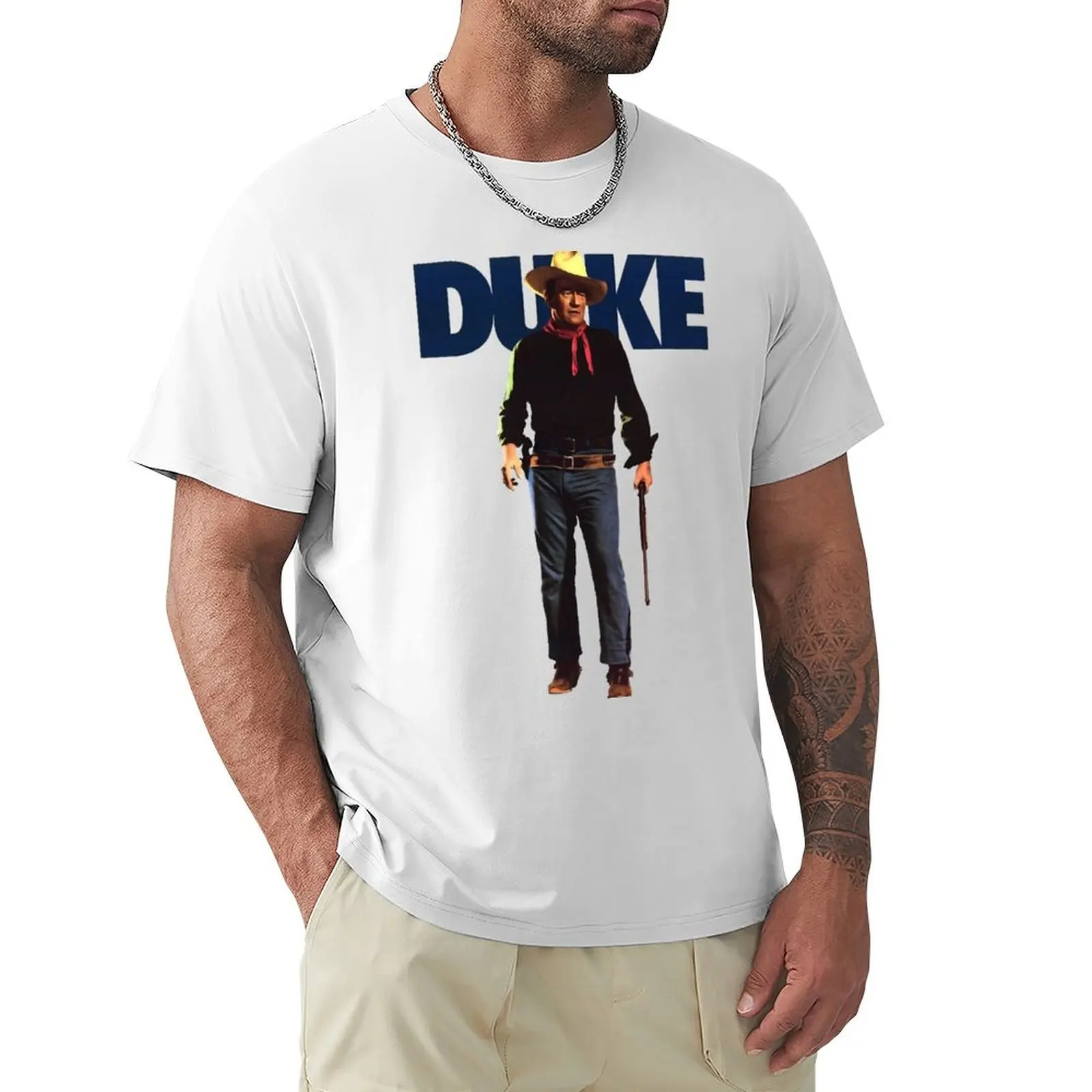 John retro Wayne T-shirt customs oversizeds anime clothes boys whites mens t shirts