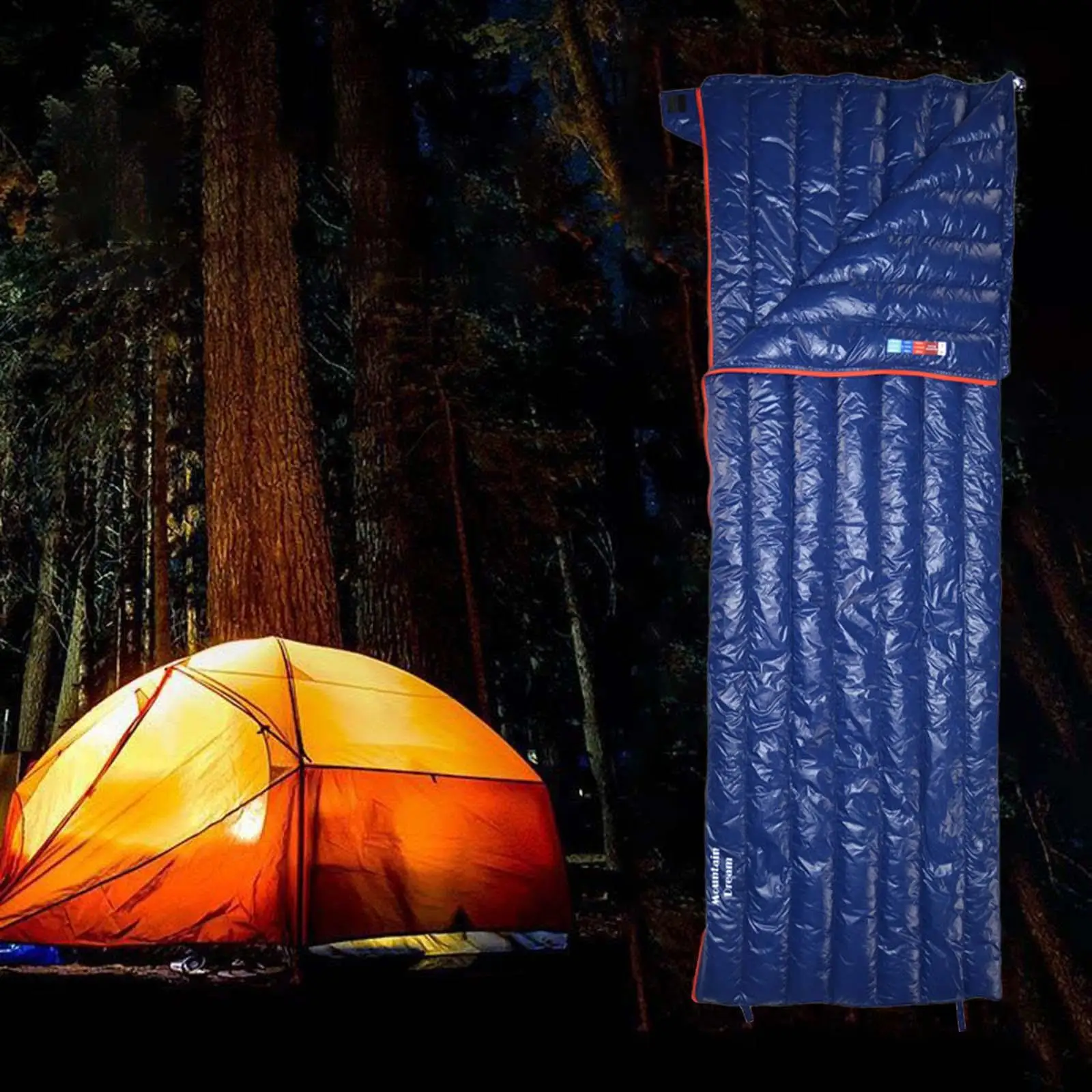 

Envelope Sleeping Bag with Compression Sack for Travel Hiking Emergency