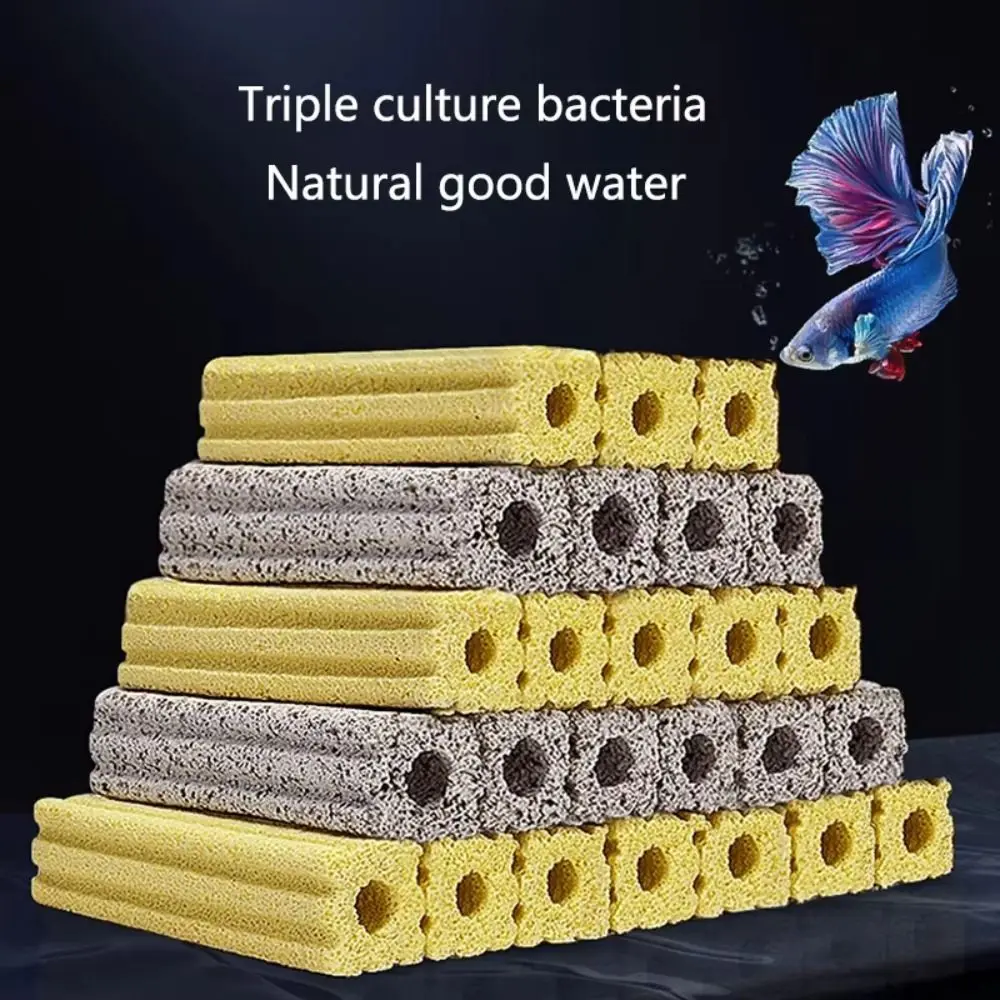 10 Teile/los Neue Quarz Aquarium Filter Nano High-Density 8 Slots Aquarium Filter Medias Biochemischen Filter für Aquarium Teich