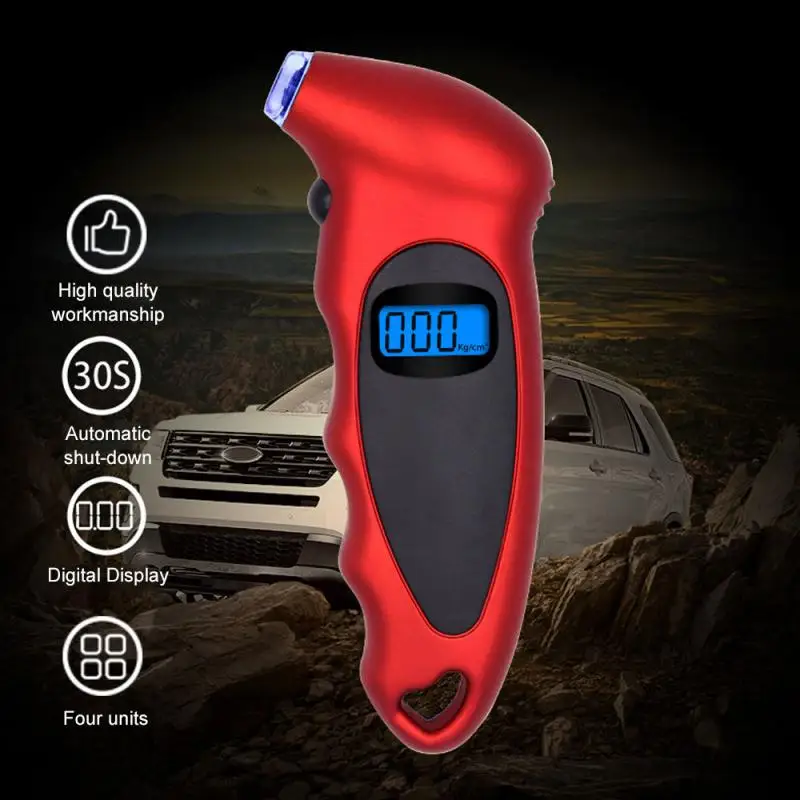 Anchtek Tire Pressure Gauge Backlight High-precision Digital Car Tire Air Pressure Monitoring LCD Display Auto Diagnostic Tools