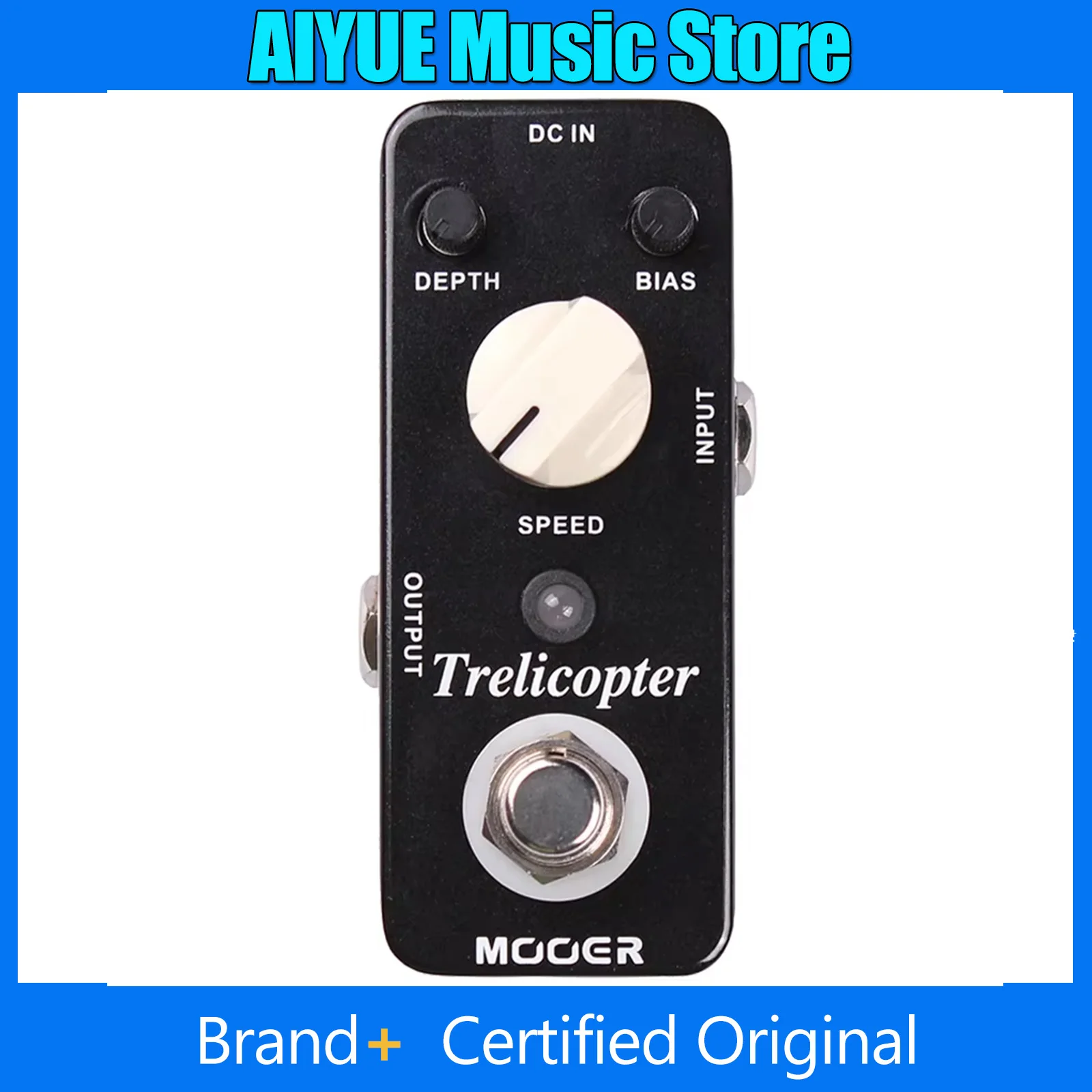 MOOER Trelicopter تأثير الغيتار دواسة مايكرو البصرية اهتزاز كلاسيكي تأثير بصري اهتزاز المركب دواسة أجزاء الغيتار #1