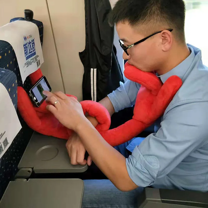 Creative Outdoor Portable Travel Palm NeckScarf Bracket Factory Wholesale 2 Portable Travel Pillow