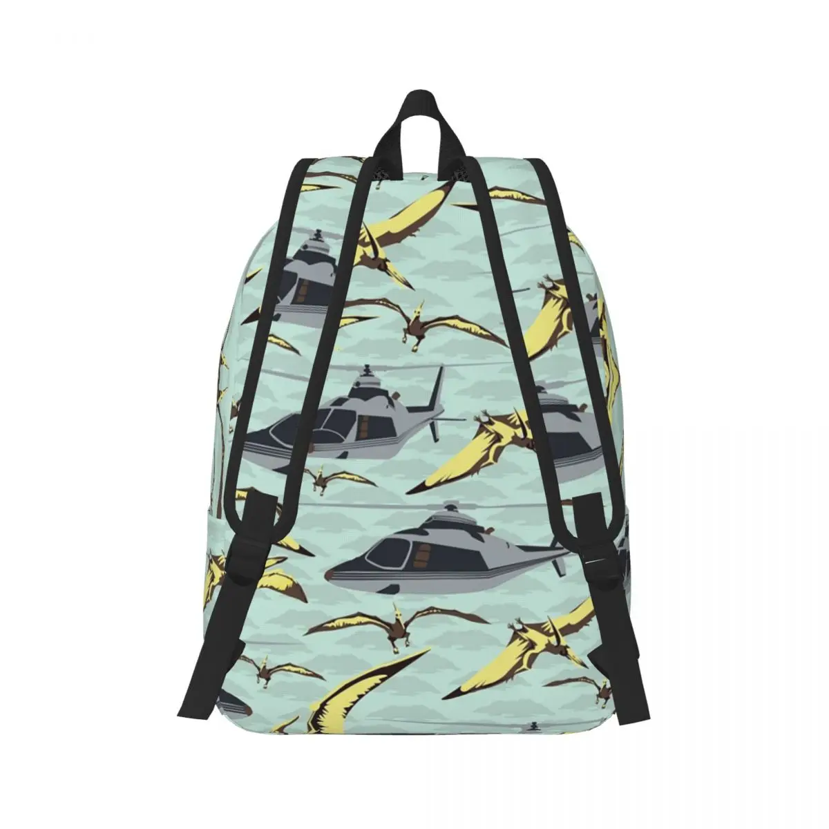 Jurassic Flight Backpack Daypack Large Capacity Children BookBag School Bag Shoulder Bags for Men Women
