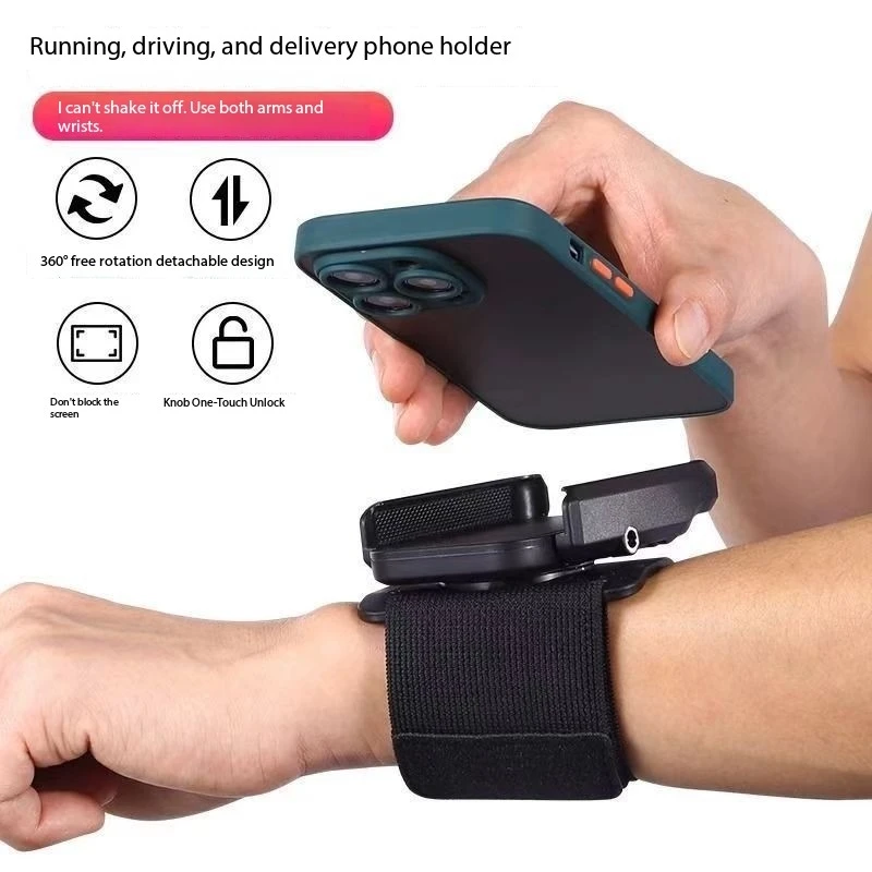 

Cell Phone Wrist Holder Phone Holder For Recording Wristband Phone Holder Sport Running Wrist Arm Bag For Cycling Removable