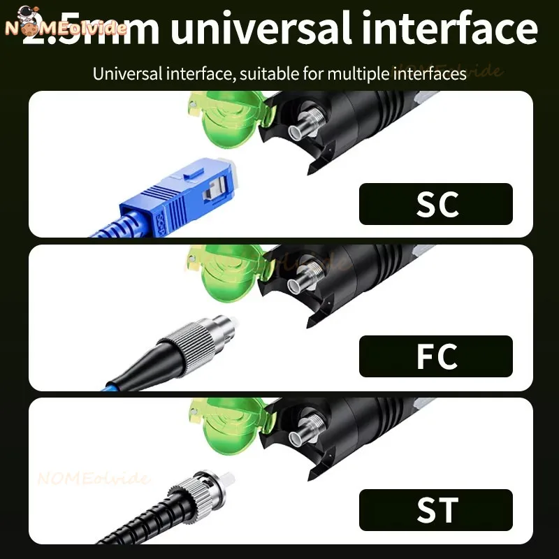 10-20 МВт Light VFL Визуальный локатор неисправностей, перезаряжаемая зеленая лазерная ручка Тест оптоволоконного кабеля FTTH