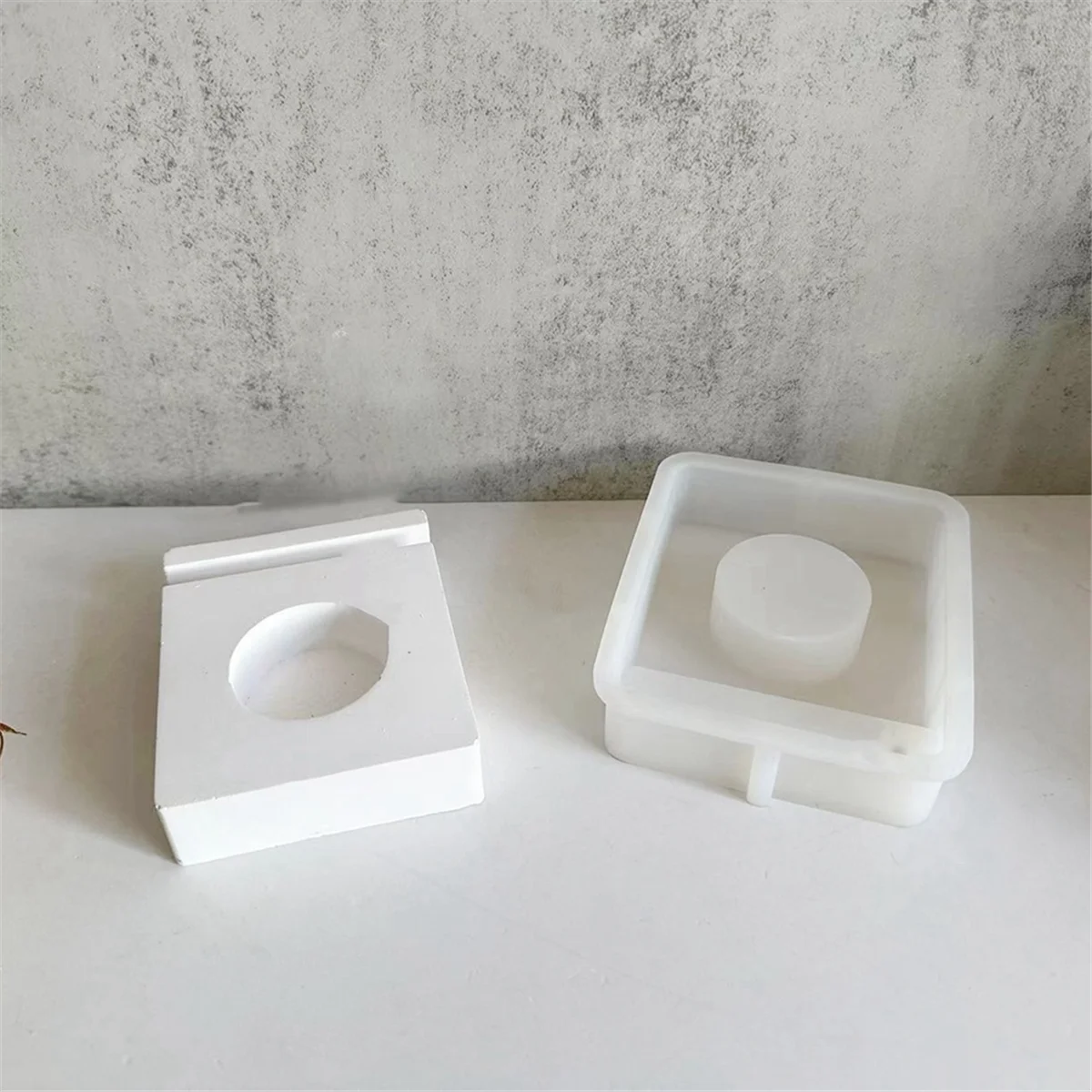 

INW-0eC Ornaments Silicone Mold Candle Holder Base Silicone Mould DIY Cement Gypsum Home Decorations Mold Resin