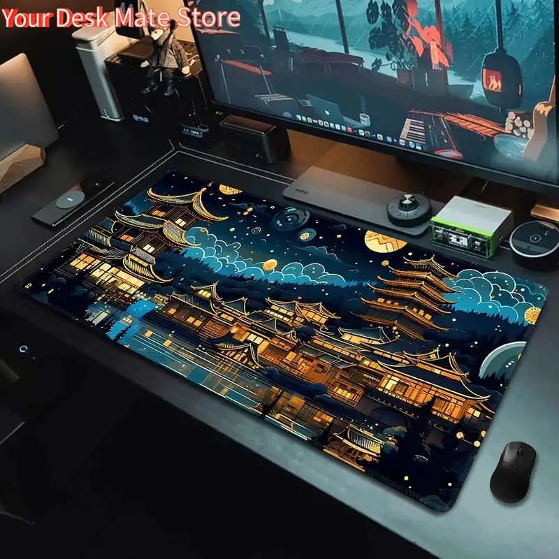 

Mouse Pad Gaming Dream Ancient Village Mousepad Large Customize Extended Mouse Pad Desk Mat