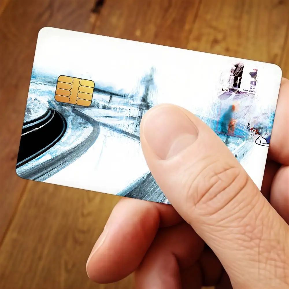 Band R-Radiohead-S Credit Card Public Transportation Cards Sticker Waterproof Card Face Decoration 4PCS