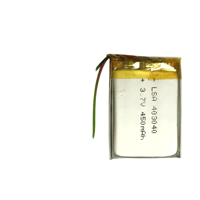403040 Polymer Li-Po Battery 450mAh 3.7V for Dash Cameras Smart Speakers & LED Lights