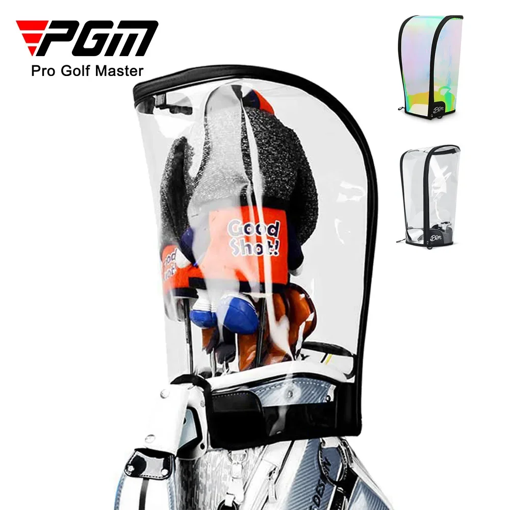 PGM Golf Bag Rain Cover Waterproof Hood Protection Lightweight Club Bags Raincoat Transparent Colorful Protector Supplies New