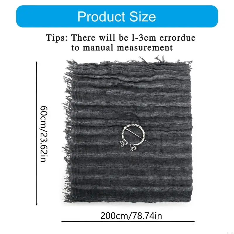 L5YC ギリシャ神ショルダーケープポスト黙示録的なラップスカーフローグカウルヴァイキングルネサンス衣装男性中世フード付きマント