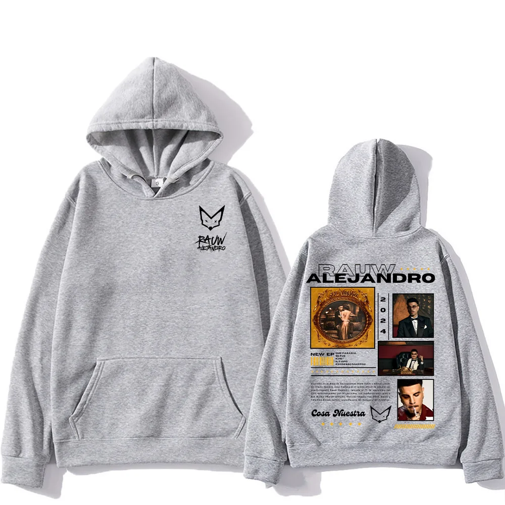 Rauw Alejandro New Hoodie Fanshion Printing Sweatshirt Autumn Unisex High Street Loose Clothing Tends Classic Versatile Pullover