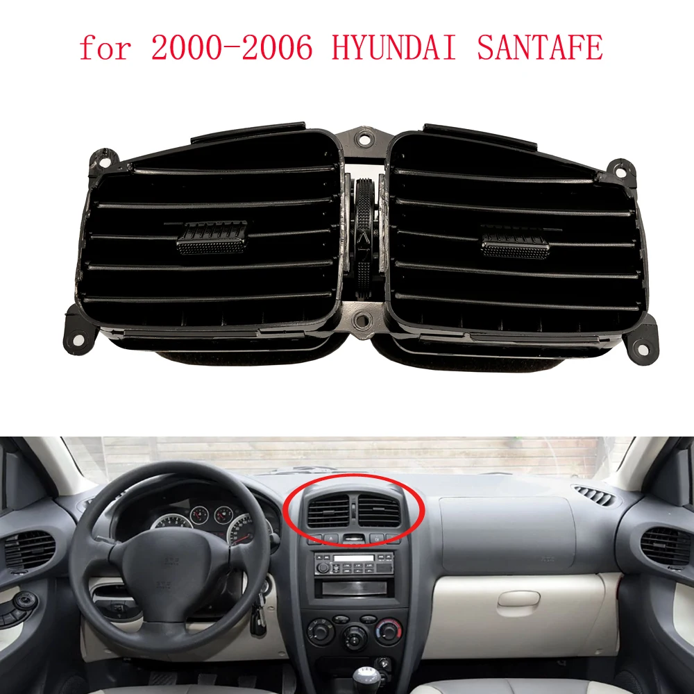 

WQLSK для Hyundai Santa Fe 2000-2005 годов, центральное вентиляционное отверстие 9742026500 97420-26500 2,0 2,4 л, сопло воздуха, среднее