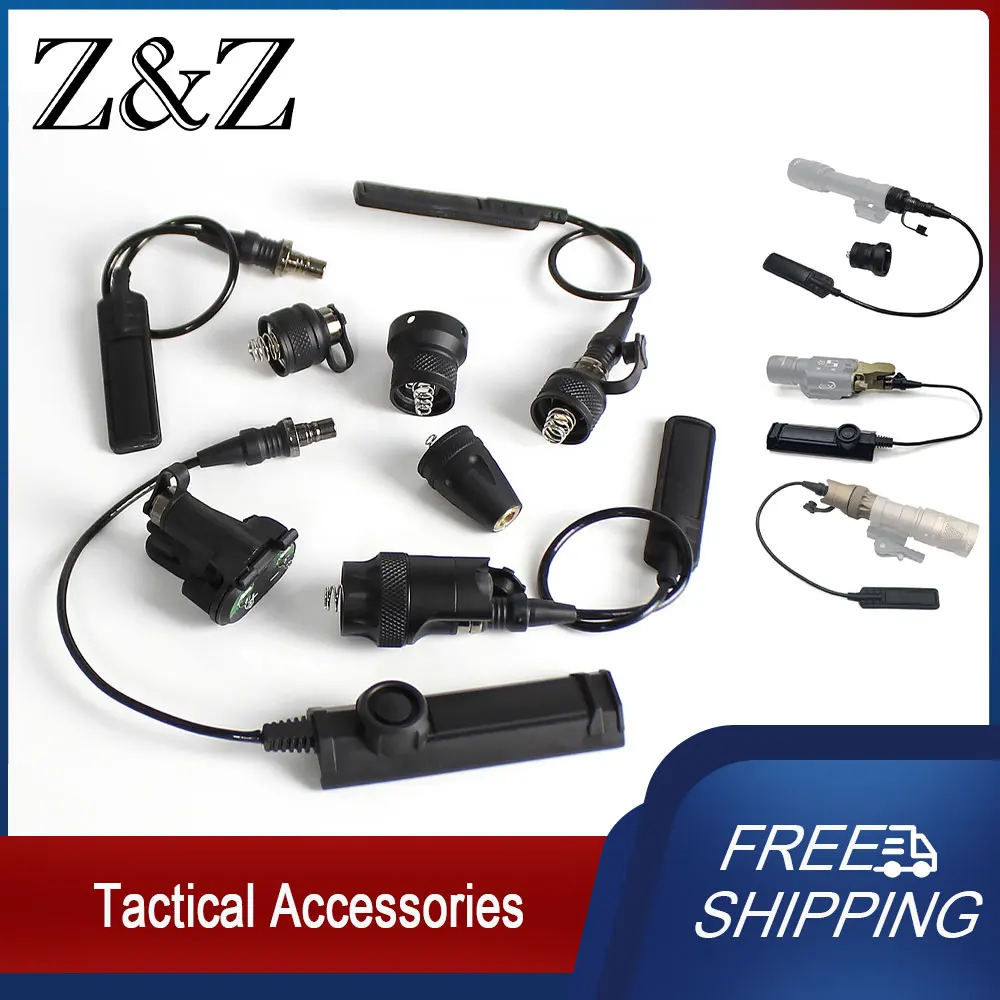 Tactical Flashlight Switch AccessoriesSF Series Engraved Mouse Tail Switch TAIL Light REAR CAP