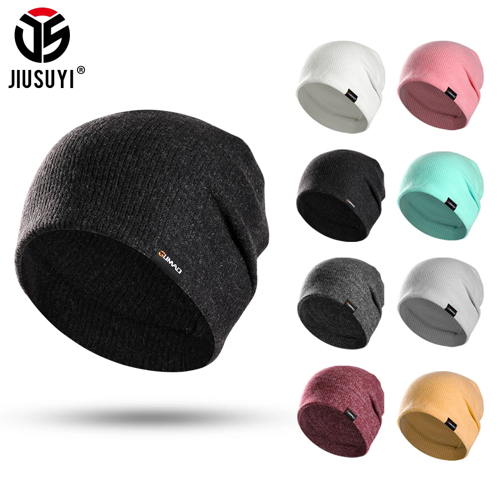 Beanies Men Winter Hat Women Knitted Hats Warm Solid Color Skullies Soft Windproof Ski Snowboard Running Stretch Caps Headwear