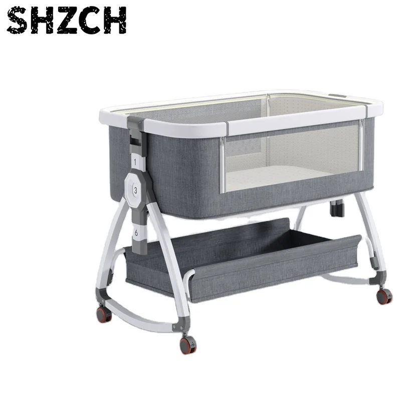 Custom High Quality Easy Folding Baby Travel Bed Set Modern Design Includes Baby Mobile Cribs for Sleep Made of Durable Aluminum