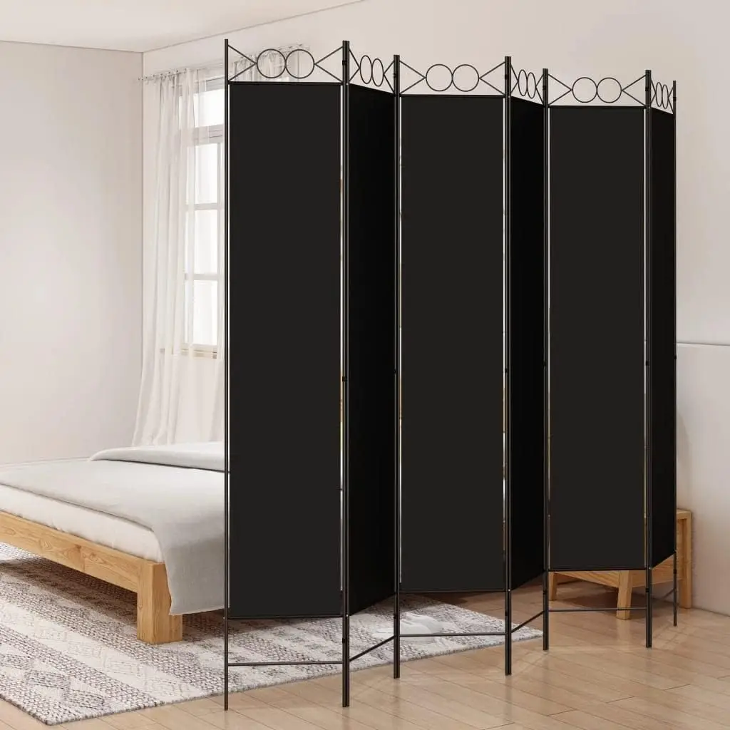 

6-Panel Foldable Room Divider Screen with Breathable Fabric for Privacy, Space Separation, and Sunlight Filtering, Easy