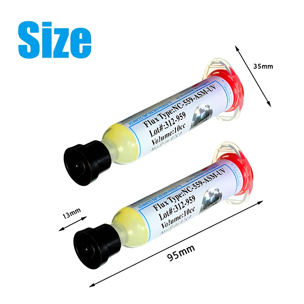 5pcs 10cc AMTECH NC-559-ASM Solder Paste Syringe Liquid Flux for Cell Phone BGA PCB Repair Stencil Welding Soldering Tool