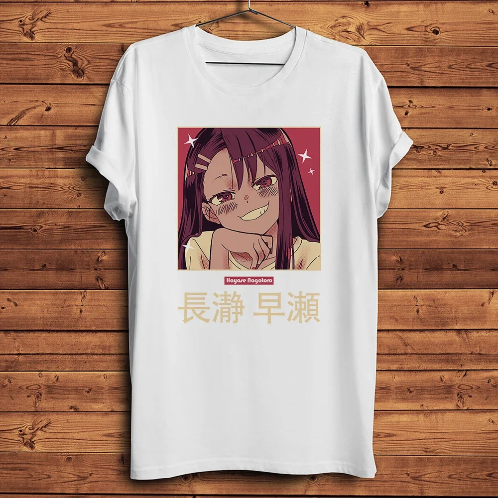 Ijiranaide Nagatoro Hayase San, забавная аниме-футболка, белая повседневная короткая футболка унисекс, уличная футболка Otaku, не игрушка со мной