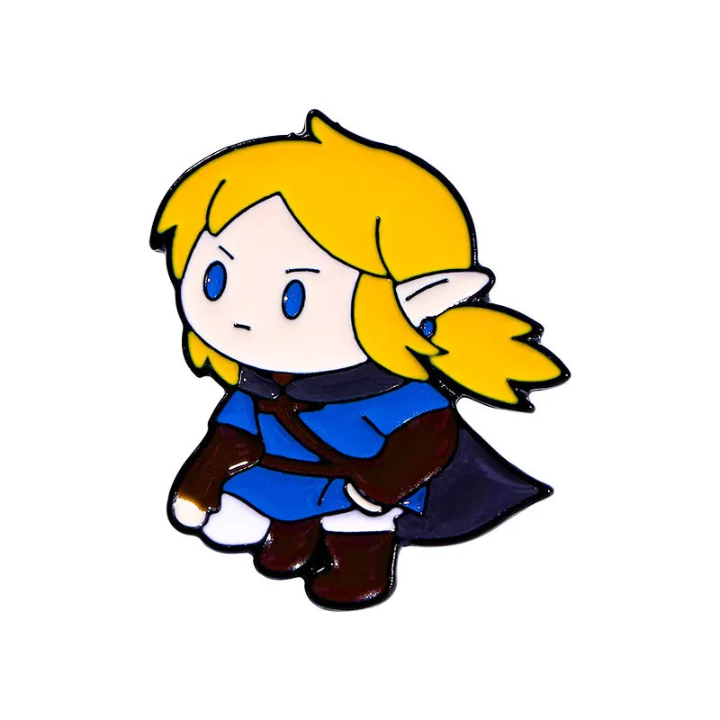 Cartoon Character Badge Brooch Zelda Badge Student Cute Accessory for Men Women's Party Charm Accessories Decorations Wholesale view 4
