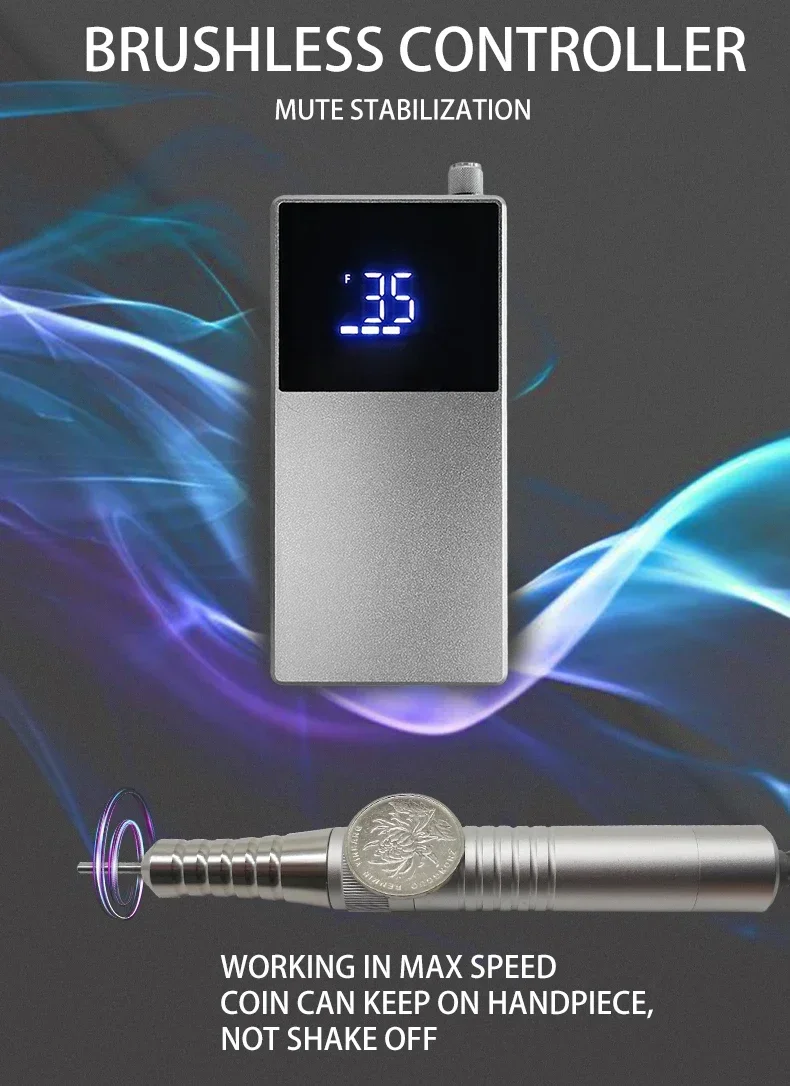 

brand new Professional Nail Polish Drill Machine with Rechargeable Portable 35000RPM Nail File for Pedicure Desktop-Use