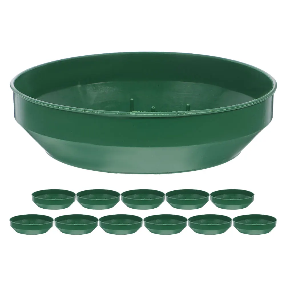 

12pcs Floral Foam Blocks Holder Green Round Wet Flower Arrangement Kit Reusable Bowl Tray Supplies Diy Stem Base Cage Tray