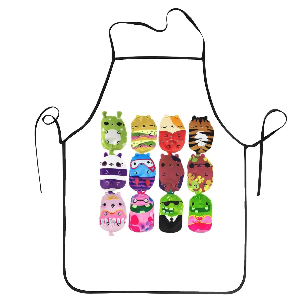Cats Vs Pickles 12-Pack Aprons Chef Cuisine Tablier Sleeveless Bib Kitchen Cleaning Pinafore for Women Men Painting