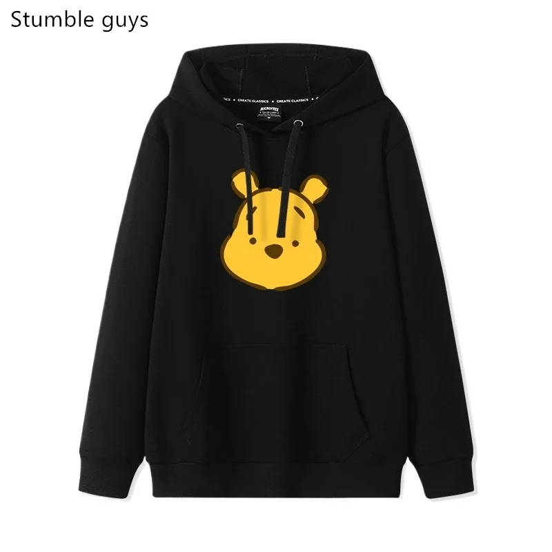 كارتون أنيمي لطيف بوه الدب هوديي المرأة ديزني فضفاض Ins نمط مقنعين سترة هوديس الملابس هوديس المرأة أنيمي هوديي #3