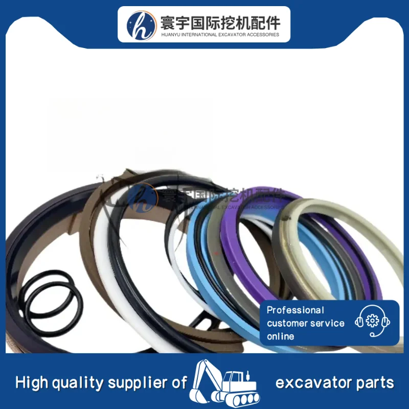 

Совместим с Hyundai R225-7, комплект сальника цилиндра стрелы, ремонтный комплект, комплект уплотнительных колец, совместимый с ремонтом гидравлического цилиндра