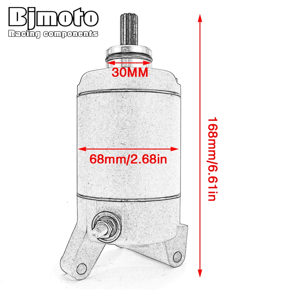 محرك بدء تشغيل الدراجة النارية لـ Polaris RZR Ranger 570 Sportsman 450 HD ACE 500 SOHC لـ Arctic Cat ATV 650 V-Twin FIS 2004-2006 #2