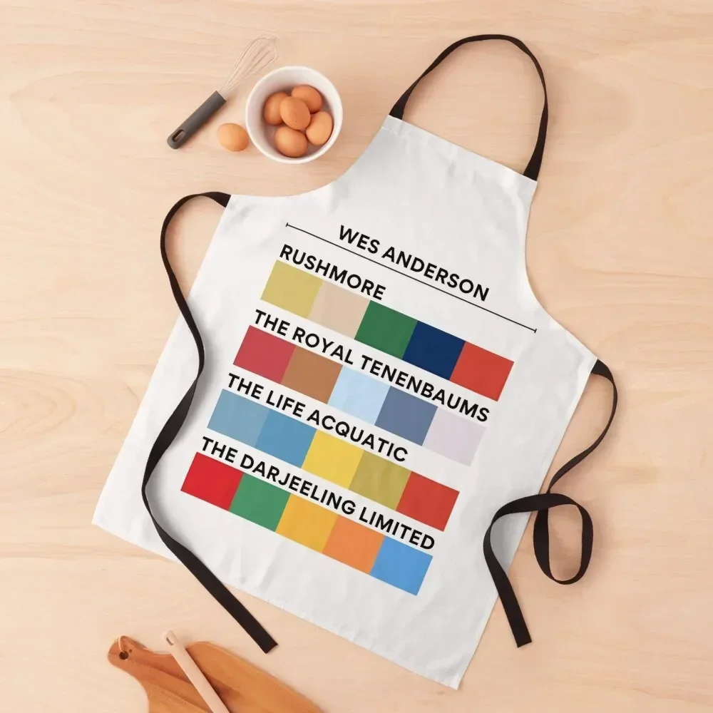 

Wes Anderson Color Palettes Apron Kitchen New 2022 Year professional kitchen Kitchen Tools Accessories Apron