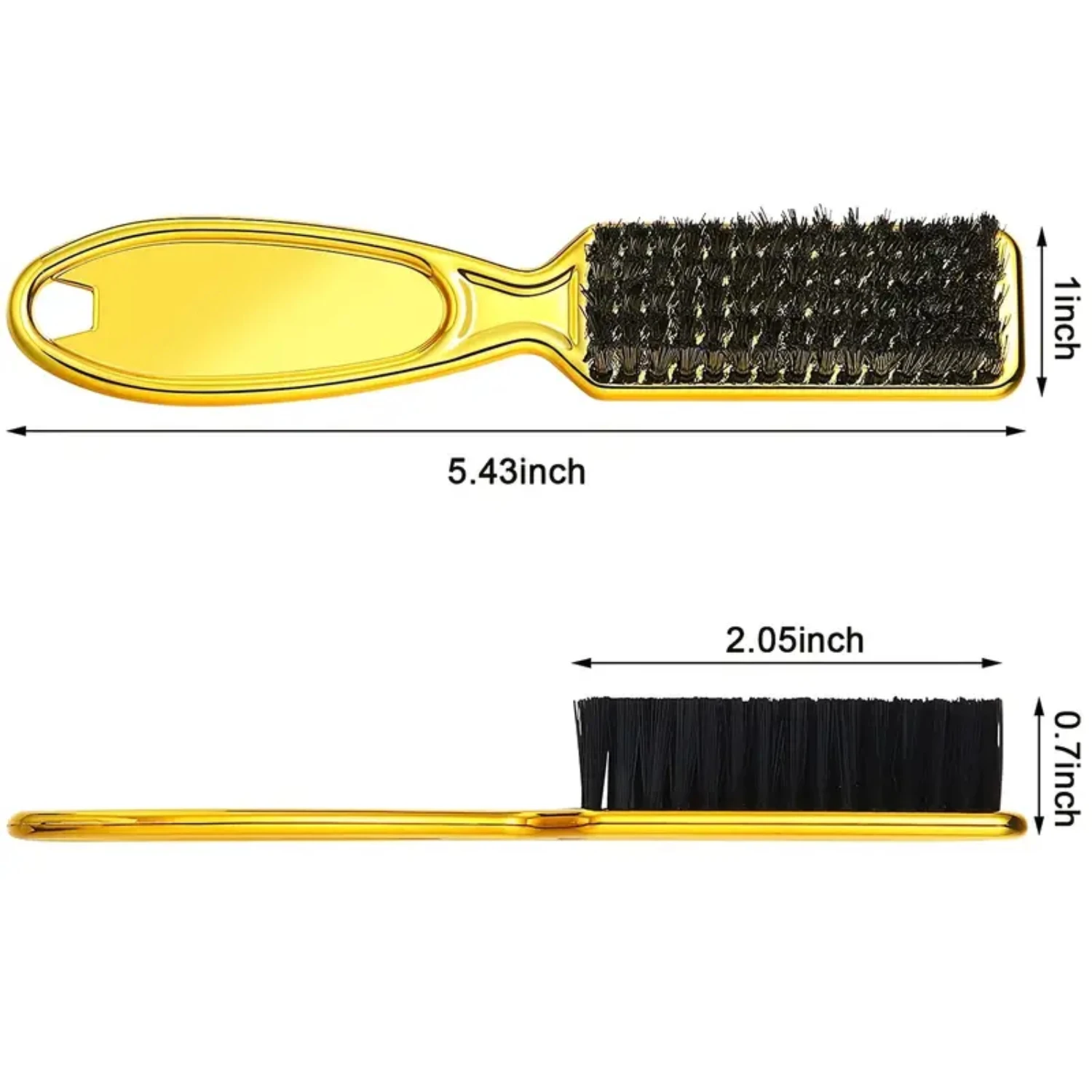 Set di lame per tagliacapelli nere professionali essenziali con spazzola in nylon da 3 pezzi - Kit di pulizia efficiente per tagliacapelli da barbiere - Strumento ideale f