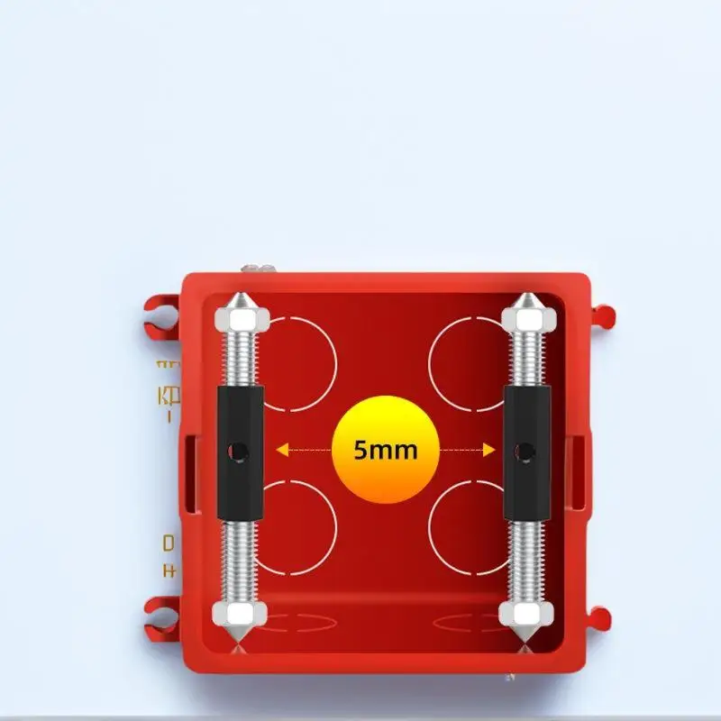Wall Switch Socket Cassette Restorer Kit Insulate Socket Box Screw Support Rod With Wrench Electrical Repair Accessories