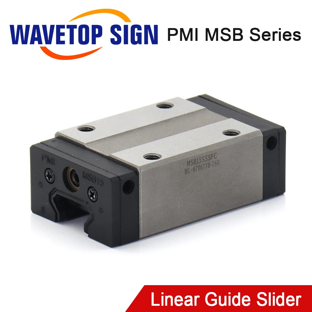 

SignkoRay PMI MSB15S-N MSB20S-N Guide Slider Block Linear Guideway Carriage for CO2 Laser Engraving Cutting Machine