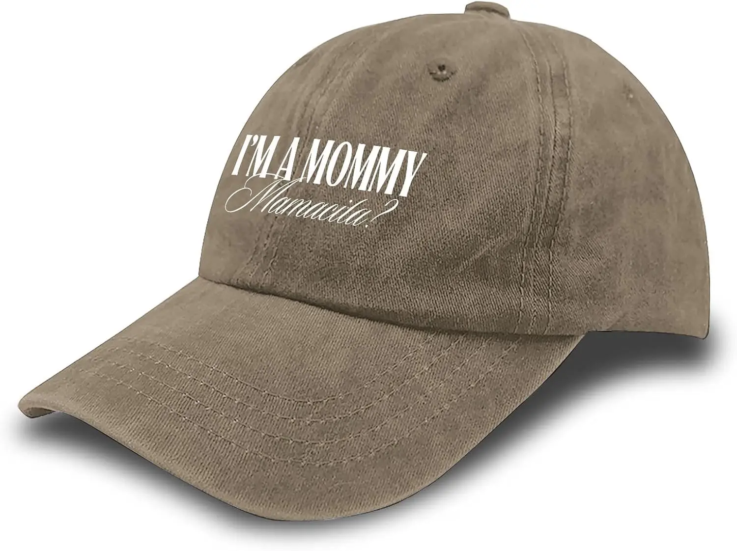 I'm A Mommy Mamacita Sombreros para hombres Gorra de béisbol desgastada lavada fresca