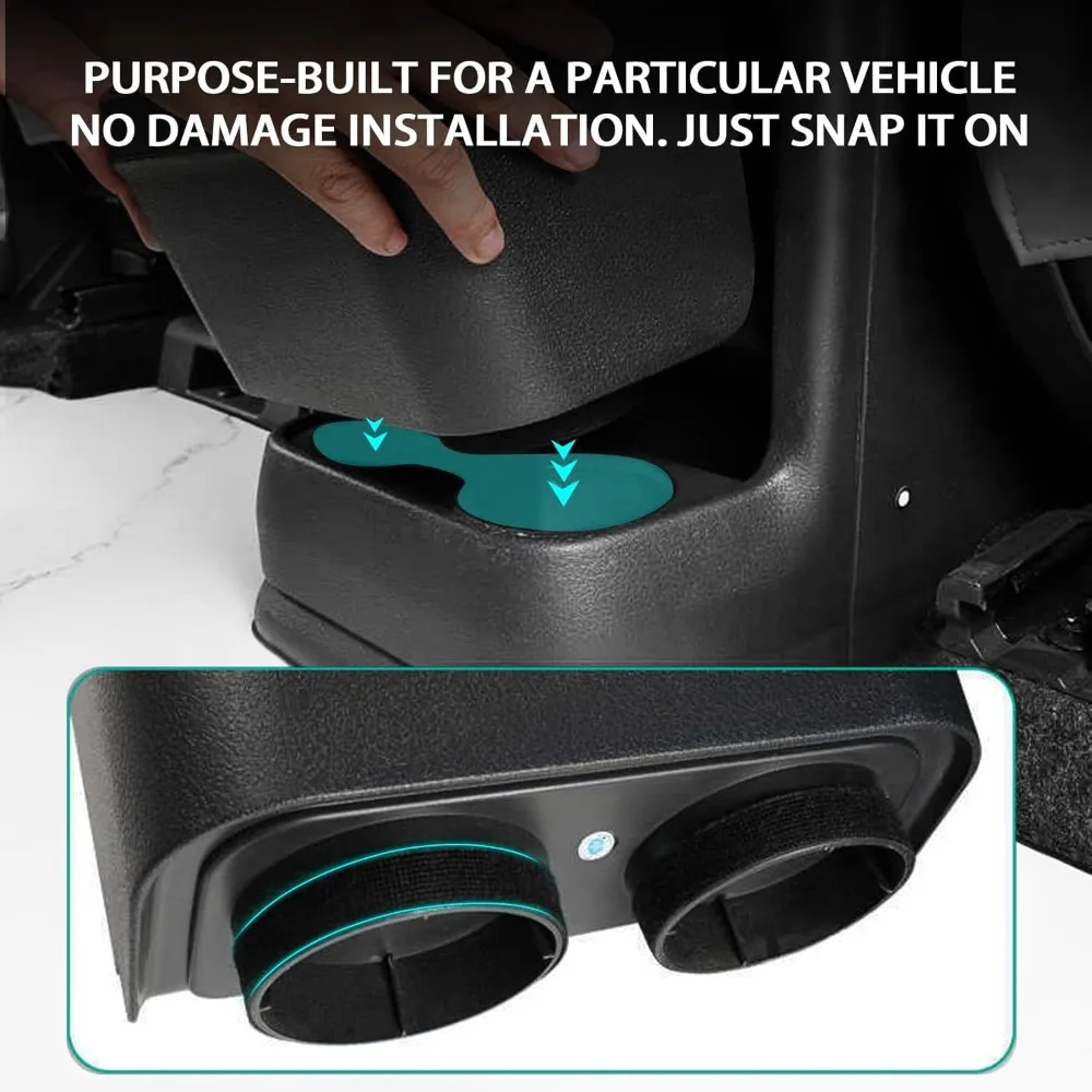 سلة مهملات السيارة المقاومة للماء لموديلات سيينا 2021-2020: سلة المهملات المتوافقة مع حامل الأكواب مع تصميم الصف #5