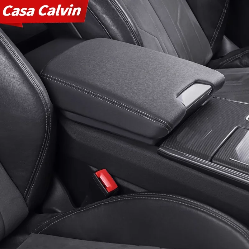 For Audi A6LA7LA4LA5Q5L Car Center Armrest Box Cover 2017-2024 Protection Cover Car Interior Modification Decoration Accessories