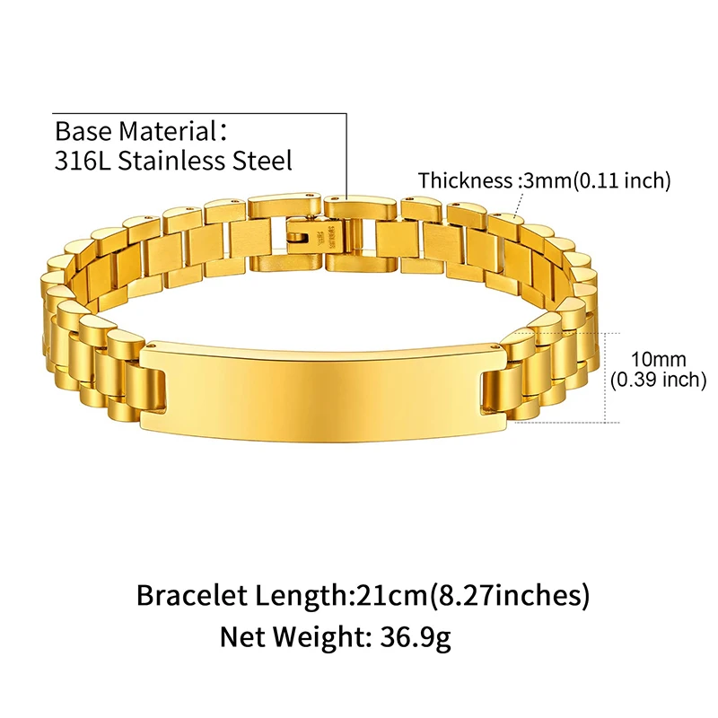 Personalisierte Notfall-Armbänder für Damen und Herren, individuell gravierte medizinische Alarminformationen, medizinische ID-Armbänder aus Edelstahl – Detail 8