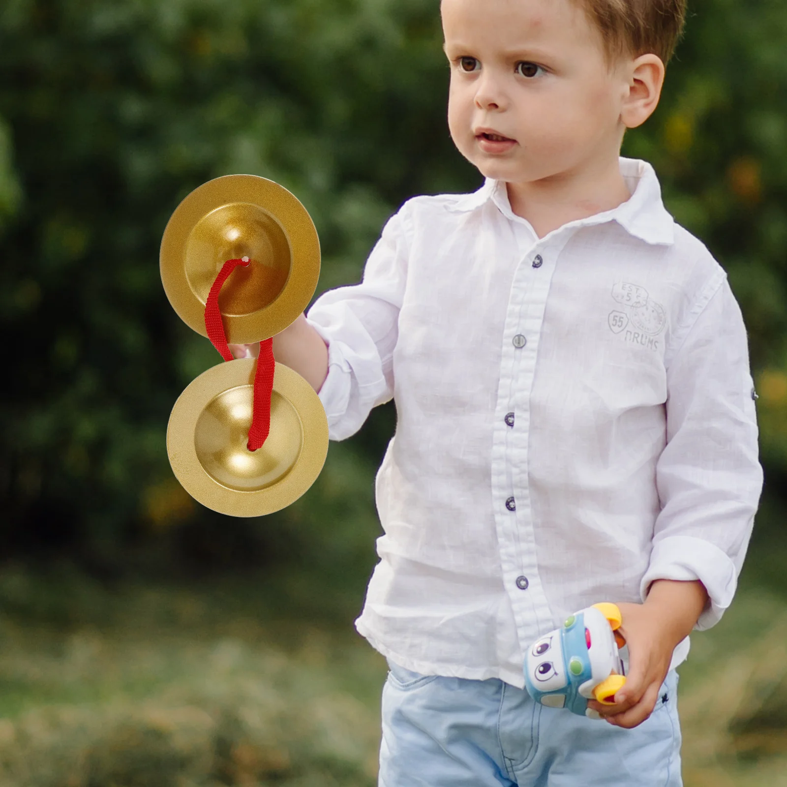 

Mini Gong Small Cymbal Metal Musical Instrument for Kids Child Hand Cymbals Percussion Toys Portable Kids Instruments